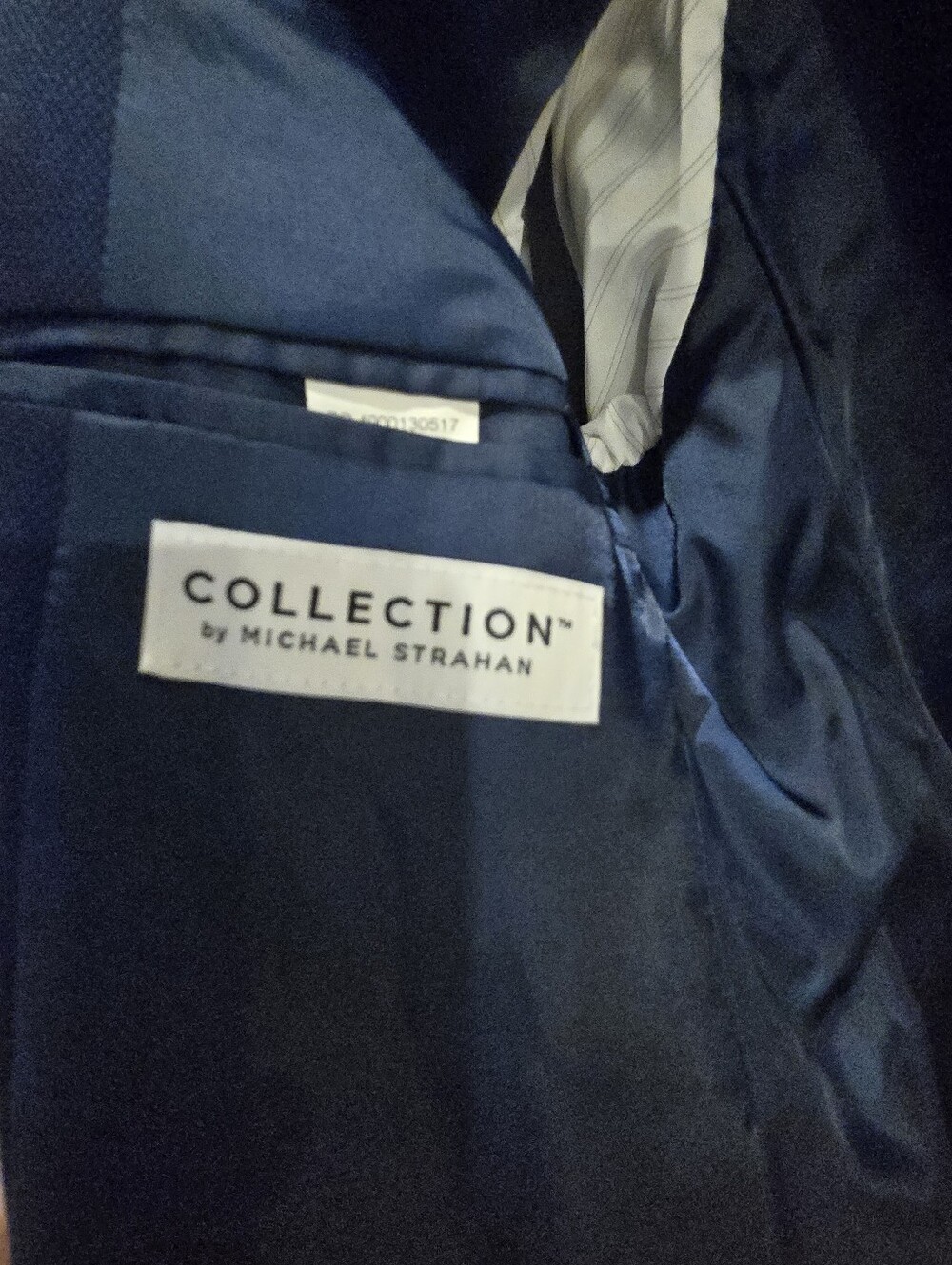 Michael Strahan, Boy's Navy Blue Two-Piece Suit Jacket and Pants, Size 10R - Picture 11 of 14